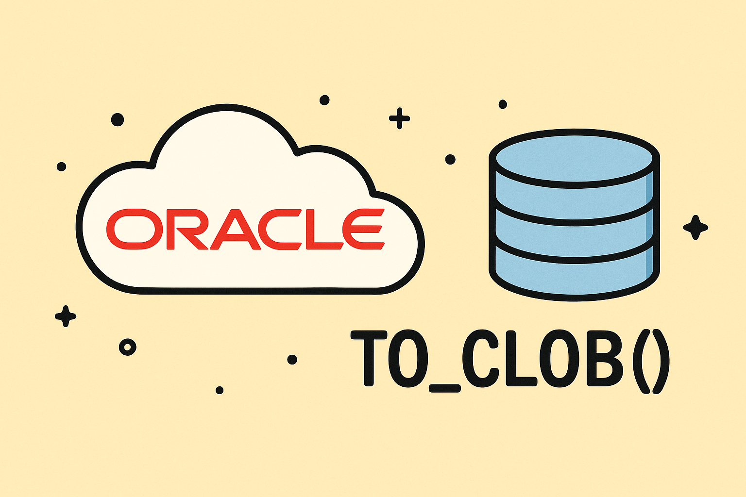 오라클 TO_CLOB() 함수로 VARCHAR2를 CLOB으로 안전하게 변환하기