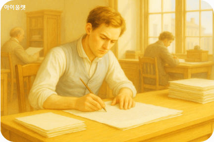 열심히 필사하는 바틀비