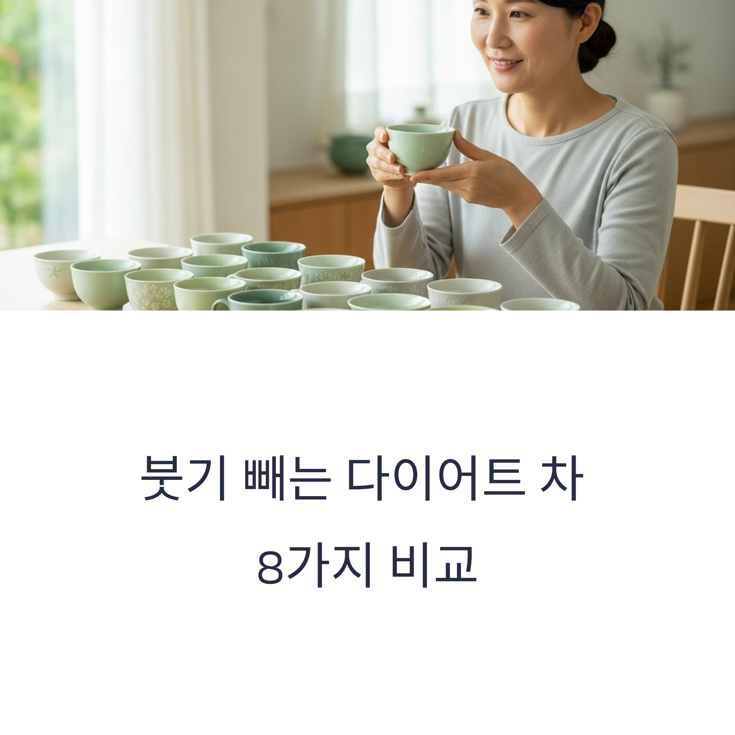 붓기 빼는 다이어트 차 8가지 비교