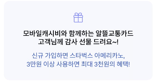선불형 알뜰교통카드