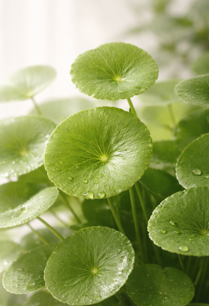 센텔라 아시아티카 잎 이미지