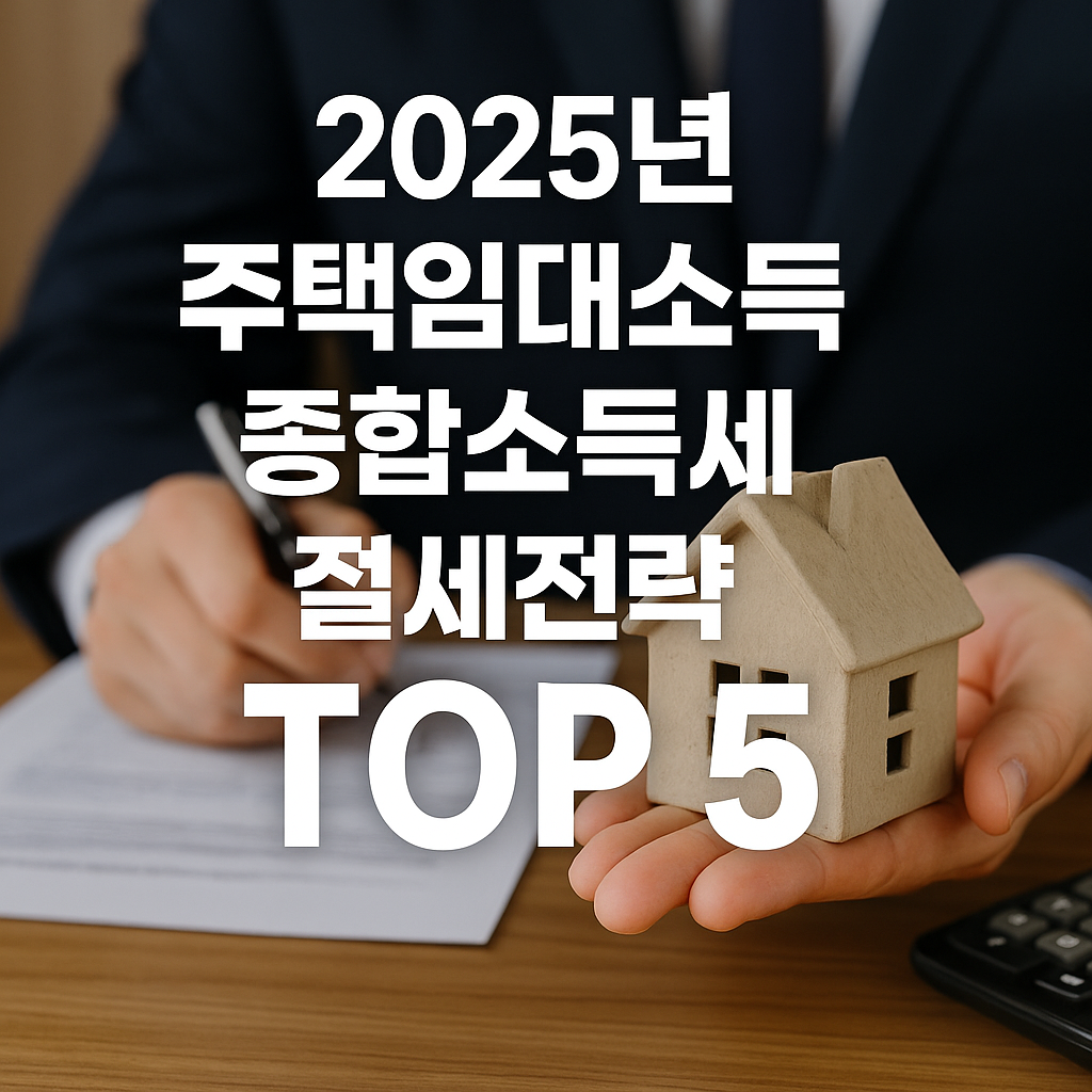 2025년 주택임대소득 종합소득세 절세전략 TOP 5 + 실전 사례와 절세 계산기 총정리