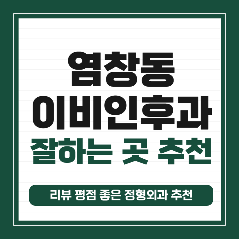 강서구 염창동 이비인후과 귀지제거 감기 목 수액 독감 귀 진료 유명하고 잘하는 곳