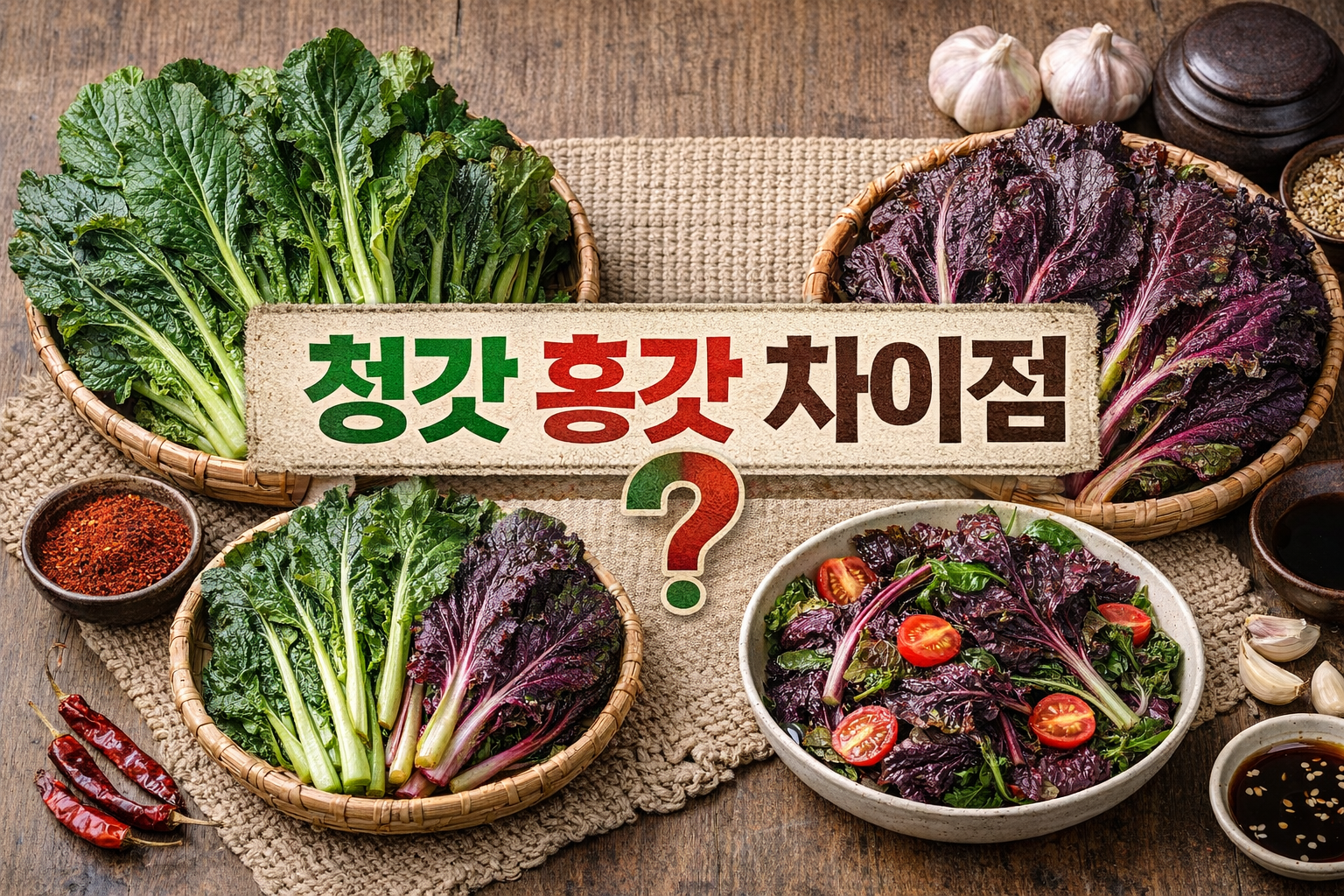 청갓 홍갓 차이점