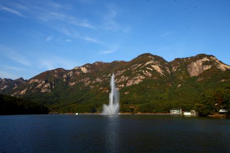 포천 산정호수 모습