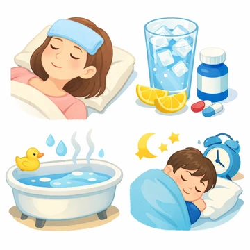 열감기 시 체온 낮추는 방법 설명10