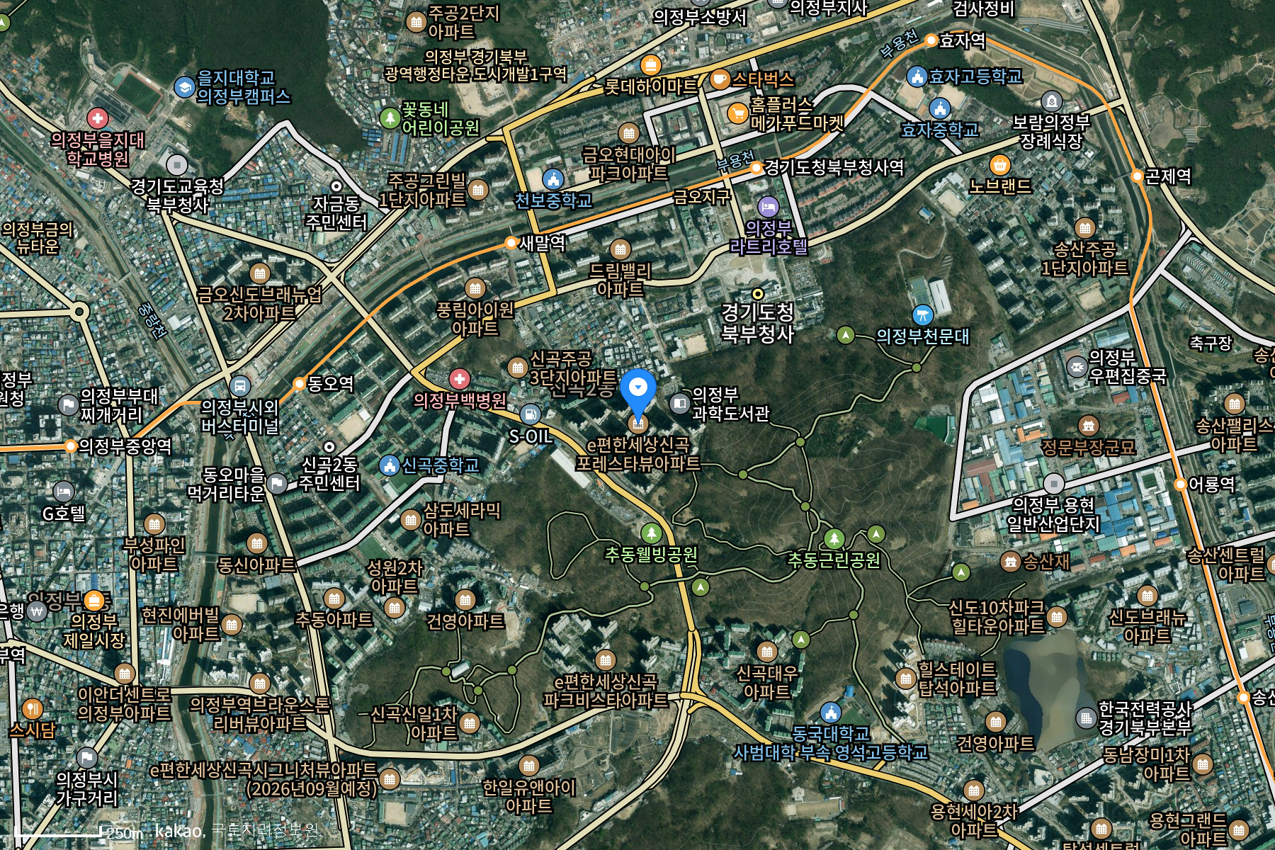 e편한세상신곡포레스타뷰 광역 항공뷰