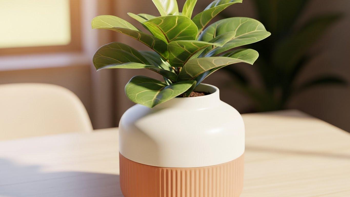 식물 인테리어 꽃병