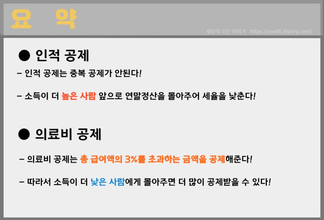 공제혜택요약