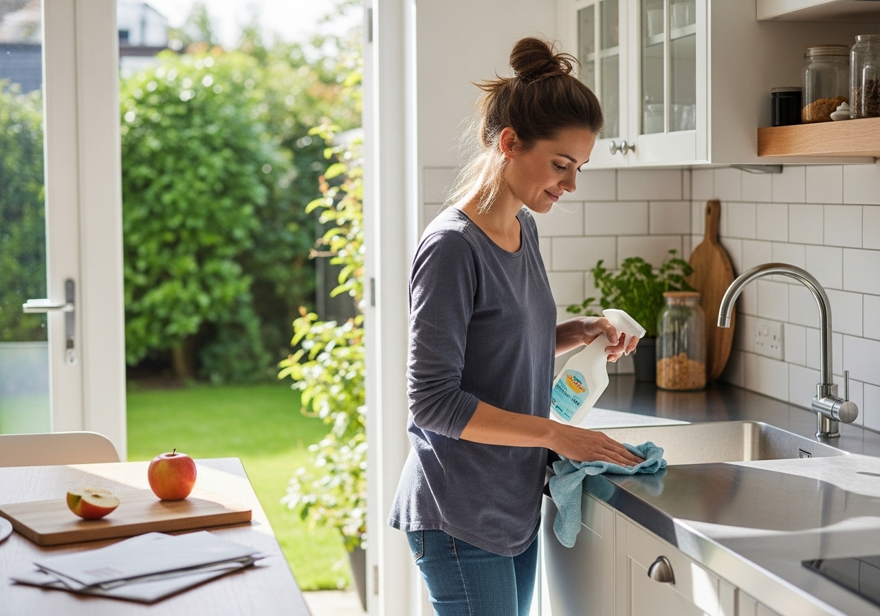 집안일하는 여성