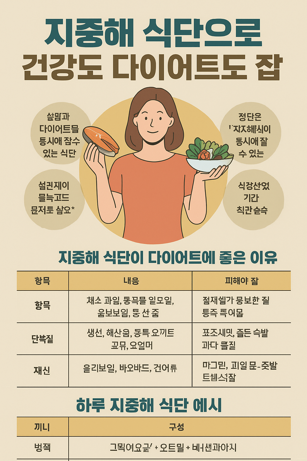 지중해 식단으로 건강도 다이어트도 잡기