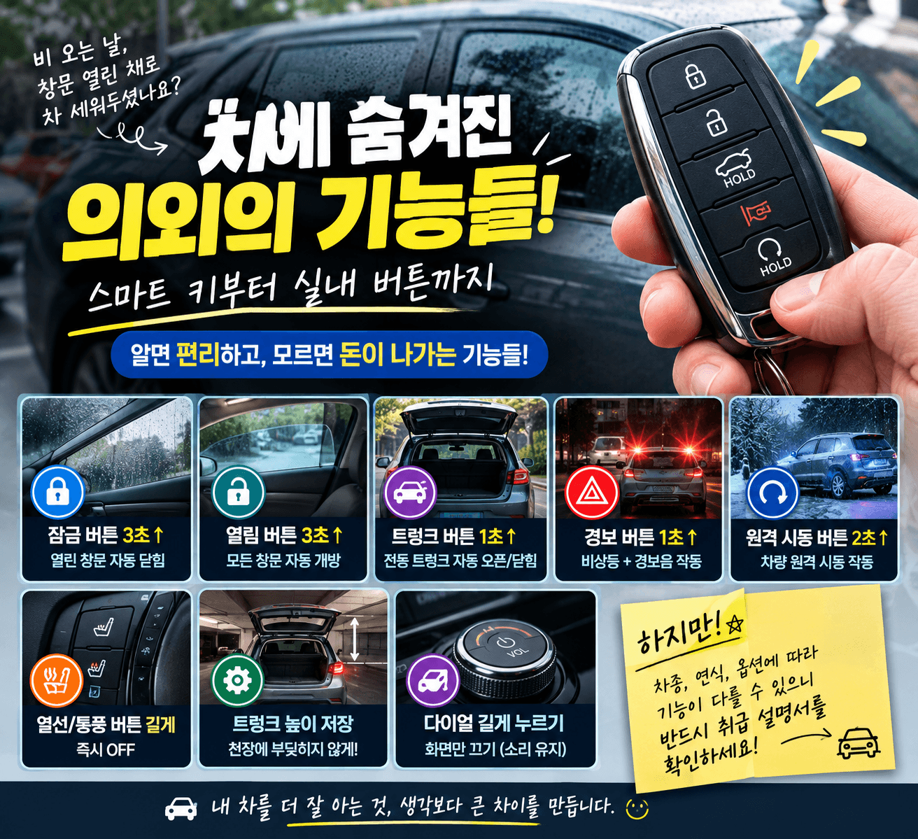 스마트 키 숨겨진 기능