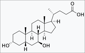 우르소데옥시콜산 분자구조