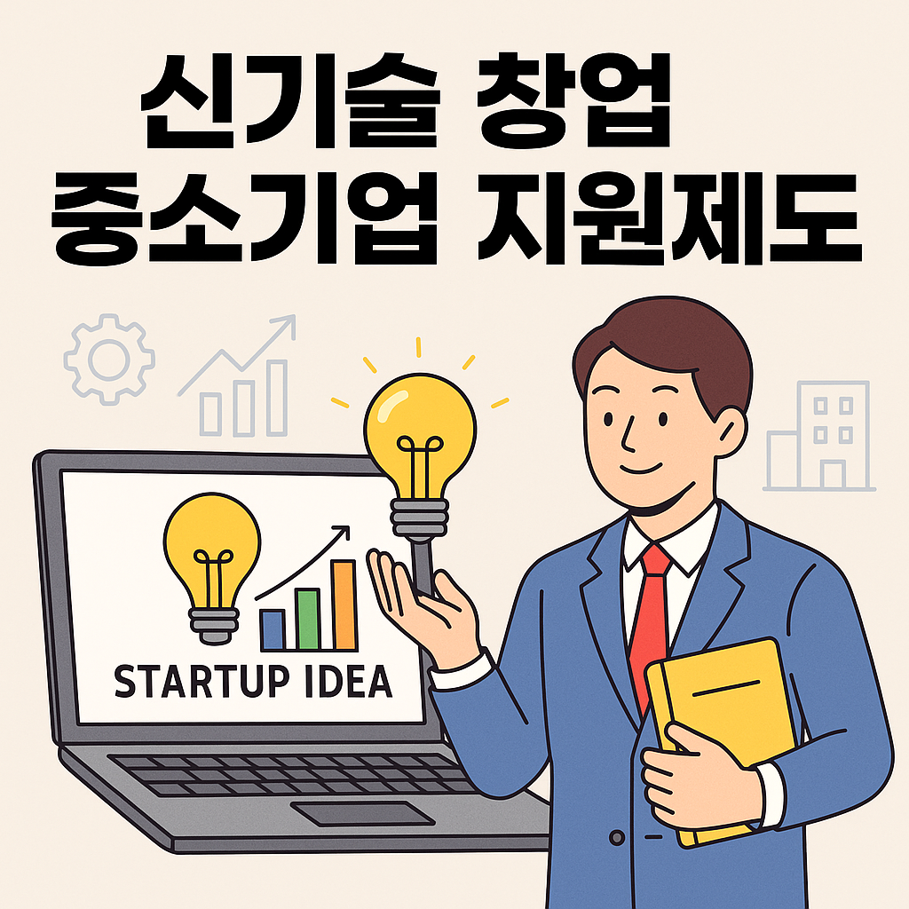신기술 창업 중소기업 지원제도 포스터 이미지