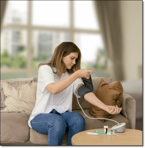 혈압이 높은 여성