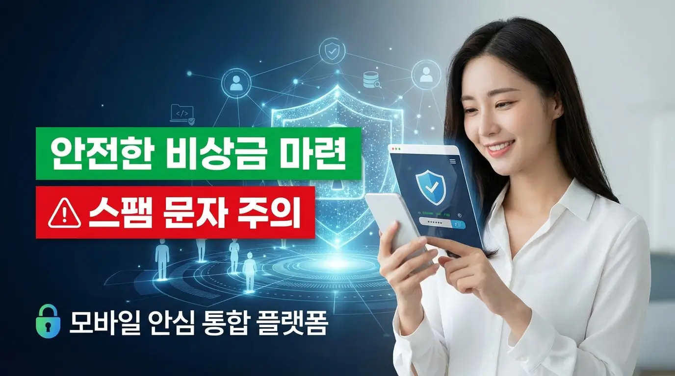 모바일 안심 통합 플랫폼 안전한 비상금 마련 및 스팸 문자 주의