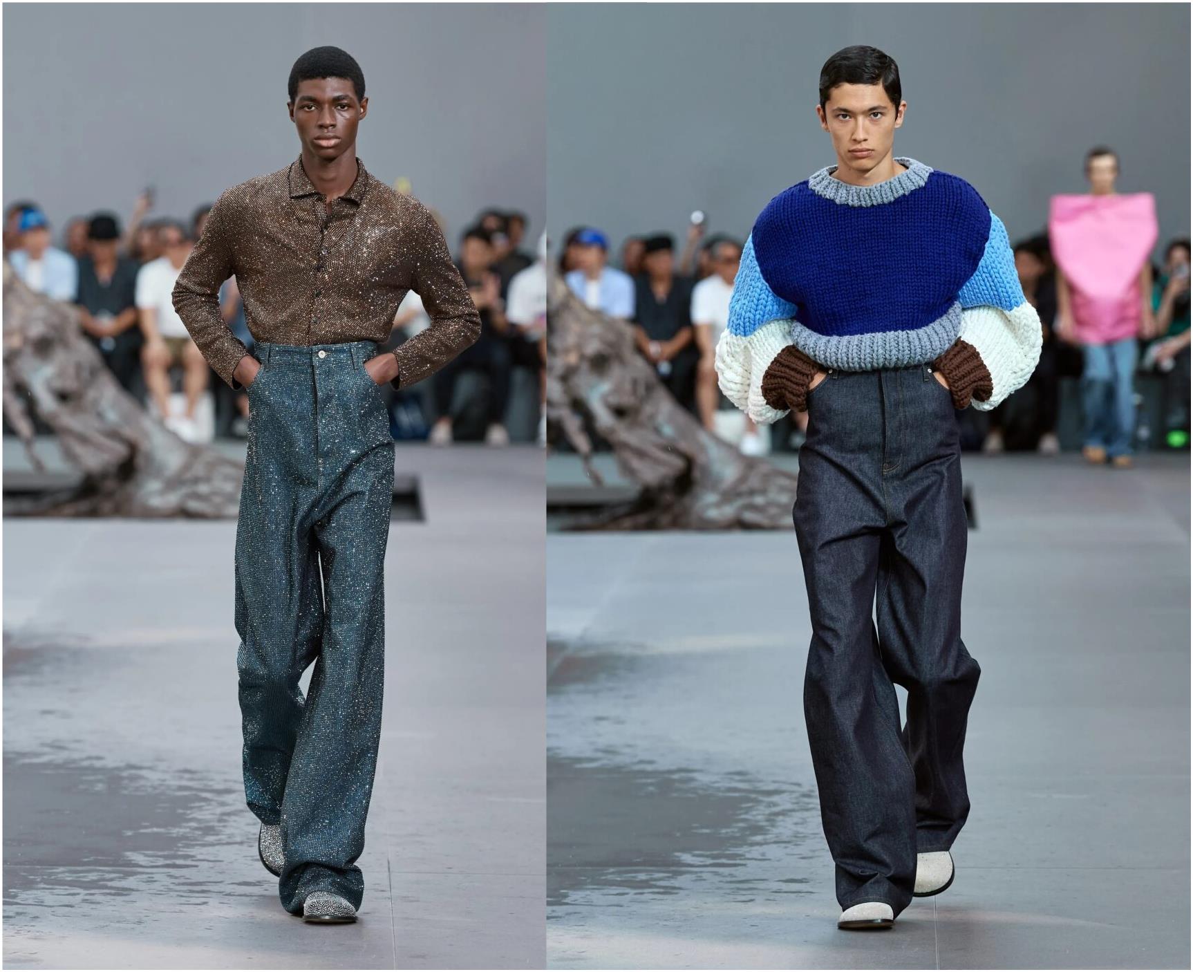 2024년 봄 남성 셔츠 및 니트 매칭