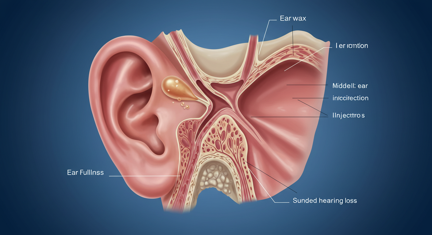 중이염, 이관 기능 장애