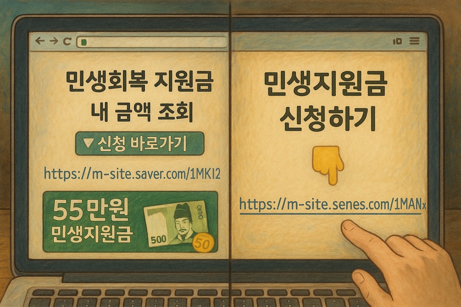 정부 사칭 가짜 사이트 주의