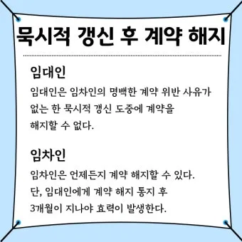 주택 묵시적 갱신 후 계약 해지 방법_28