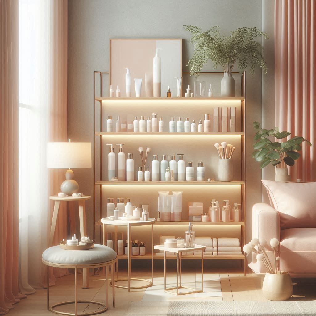 피부,체형관리 샵 배경