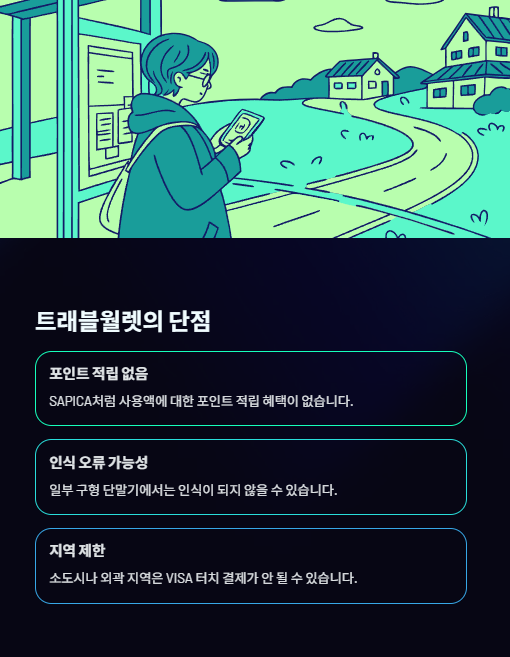 트래블월렛의 단점
