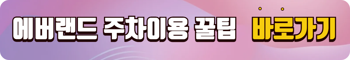 에버랜드 주차이용 꿀팁 바로가기(슬로우스타터)