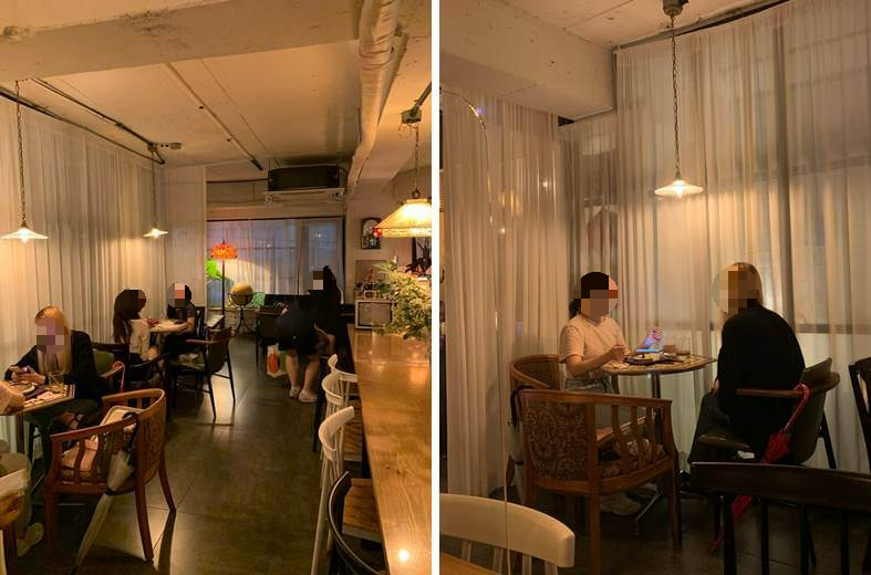 2~3인 테이블 자리