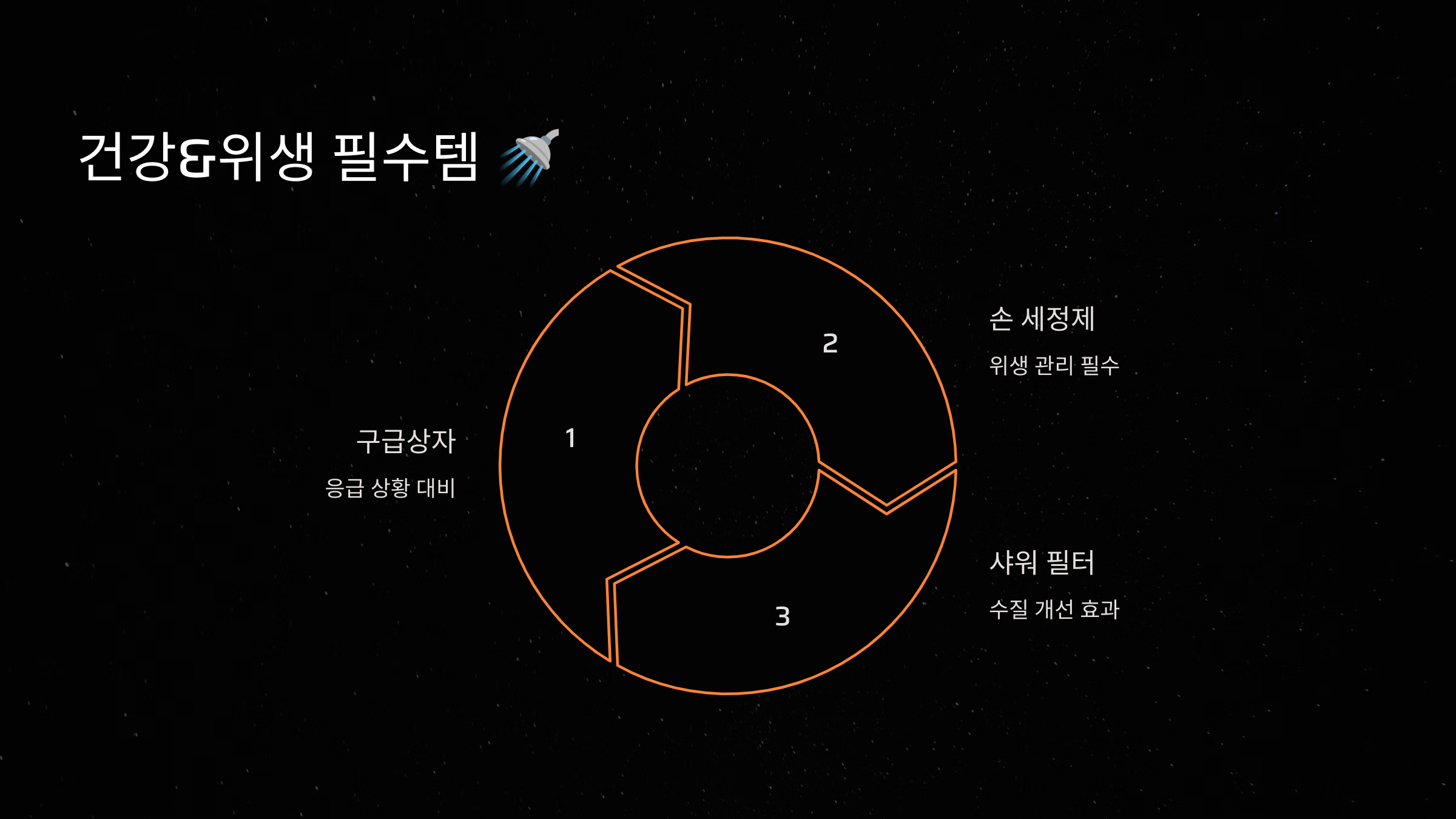 건강&amp;위생 필수템 🚿