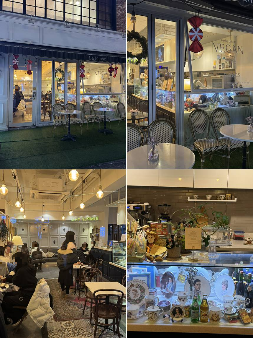 합정역 카페, 라뽀즈 비건케이크 내부 모습