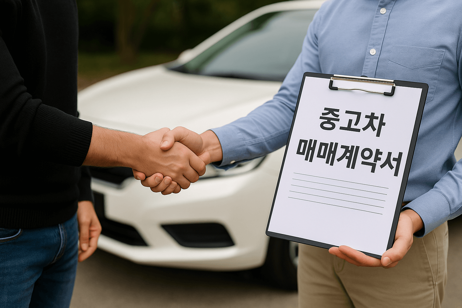 중고차 거래 사진