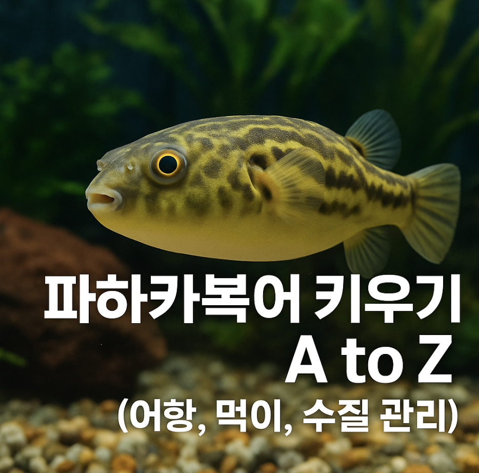 파하카복어 키우기 A to Z (어항, 먹이, 수질 관리)