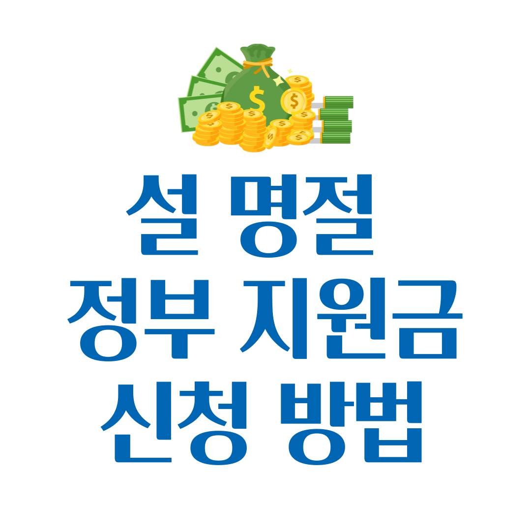 2025 설 명절 정부 지원금 대상, 금액, 신청 방법 한눈에 보기