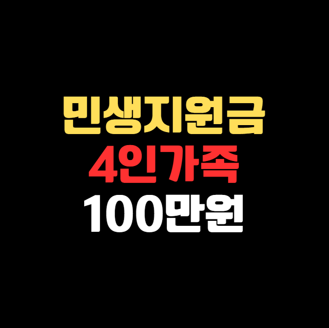 2025년 3차 추경, 민생지원금 정리(4인가족 100만원)
