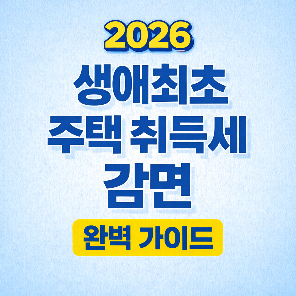 생애최초 주택구입 취득세