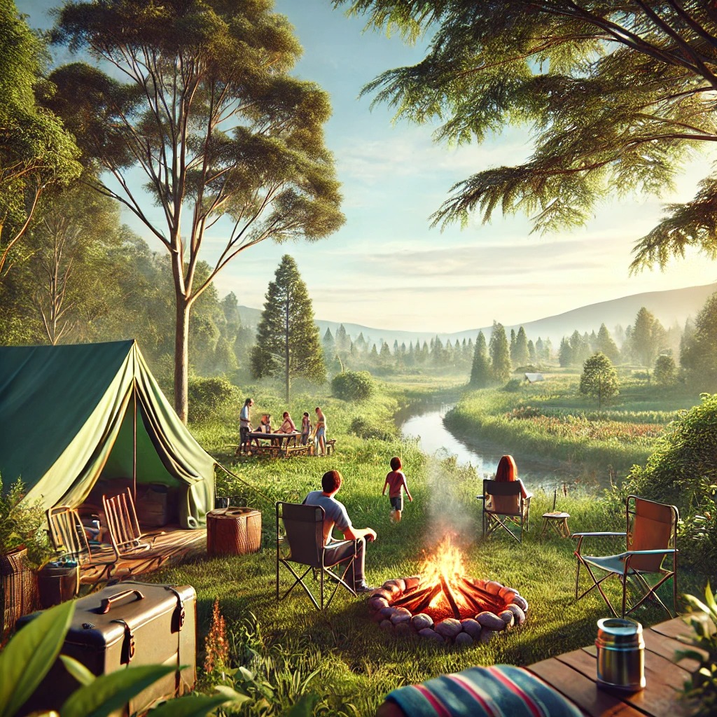 자연 속의 평화로운 환경, 도시에서 벗어나 편안한 야외 경험