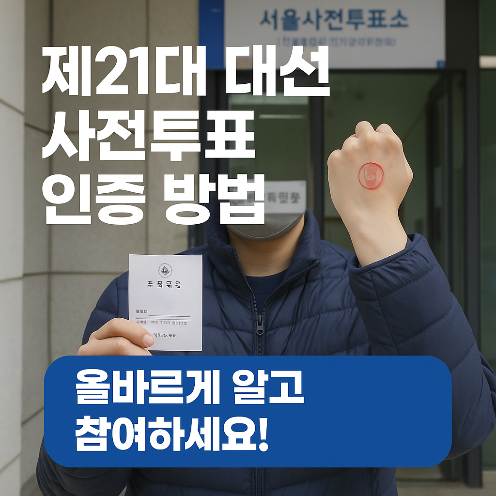 제21대 대통령선거 사전투표 인증 방법