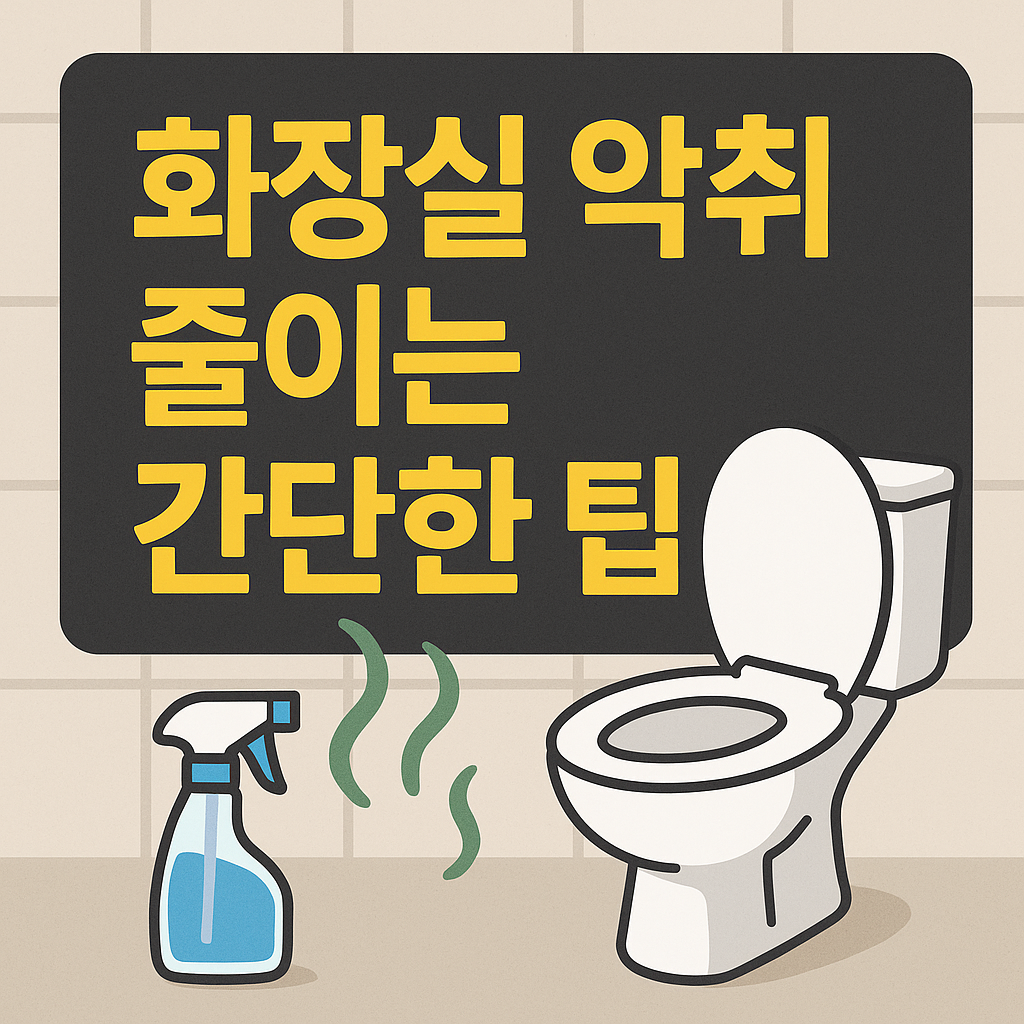 화장실 악취 줄이는 간단한 관리 꿀팁