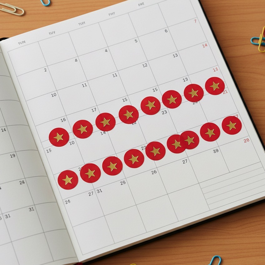 2. 글쓰기 진도표 만들기: 시각적인 동기 부여 관리