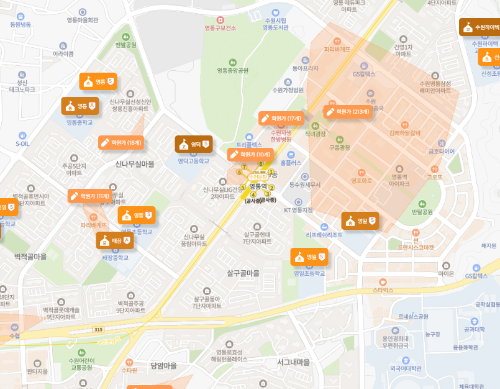 학원가