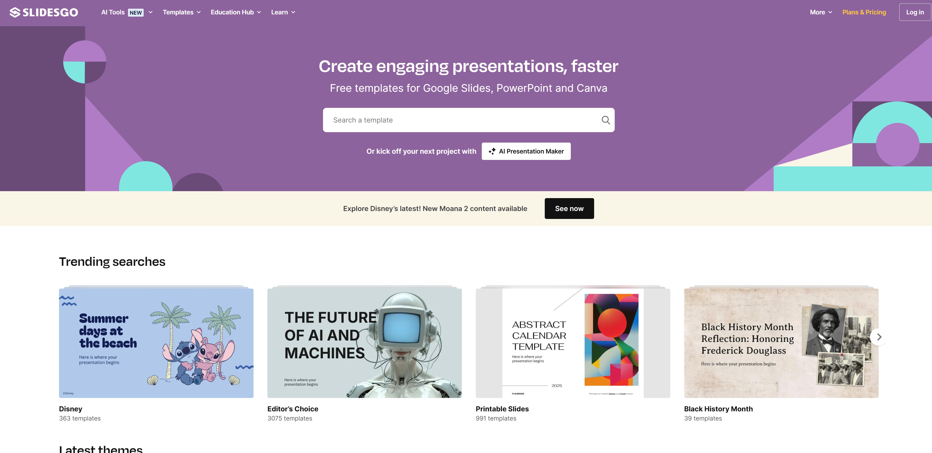 無料PPTテンプレートサイト - 6. Slidesgo