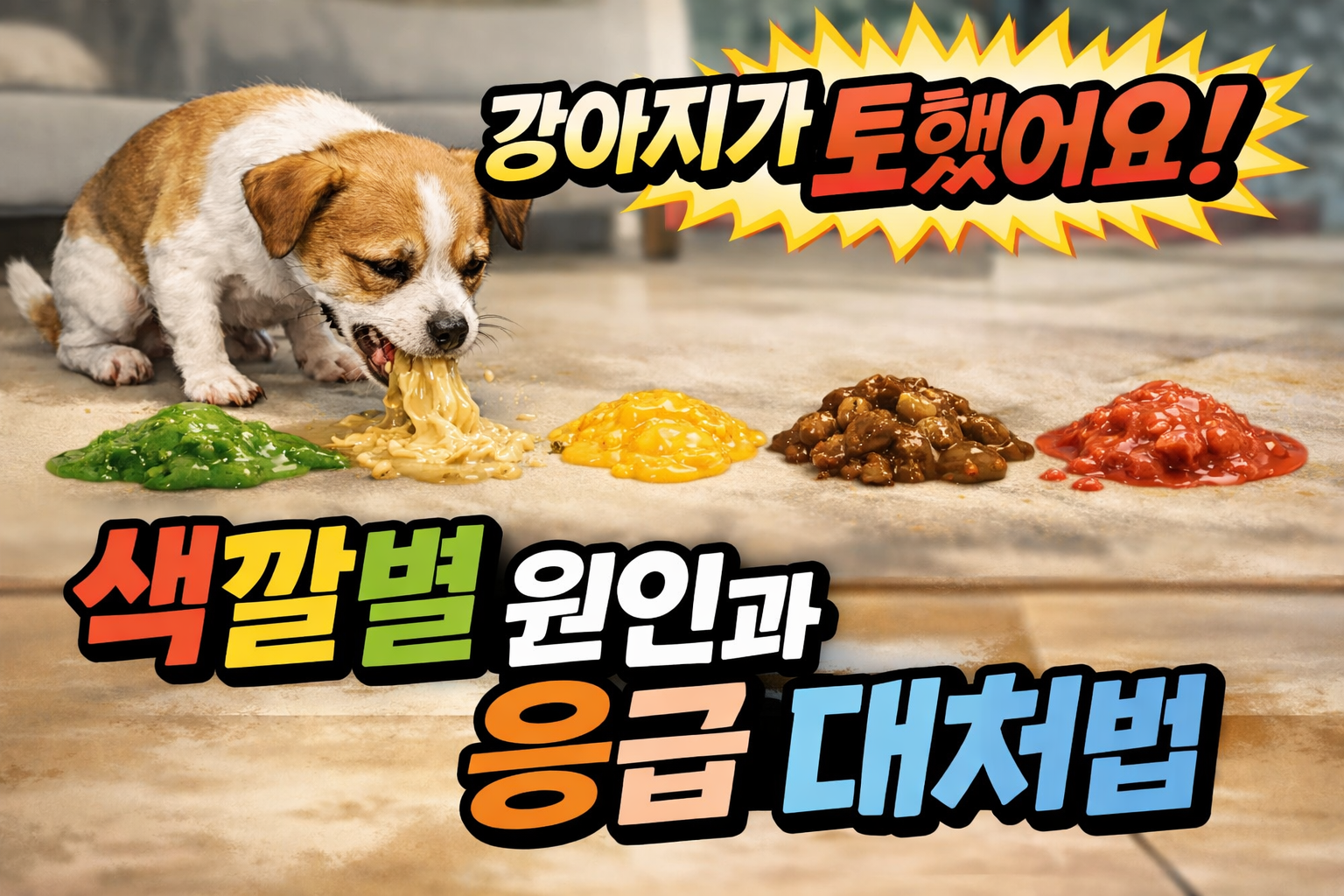 강아지가 갑자기 토할 때