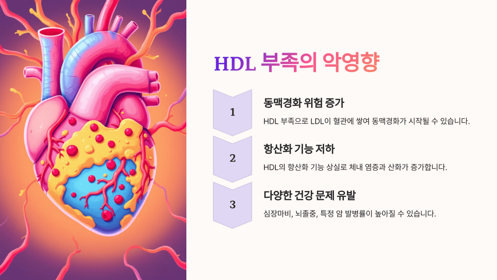 HDL 부족, 우리 몸에 어떤 악영향 줄까?