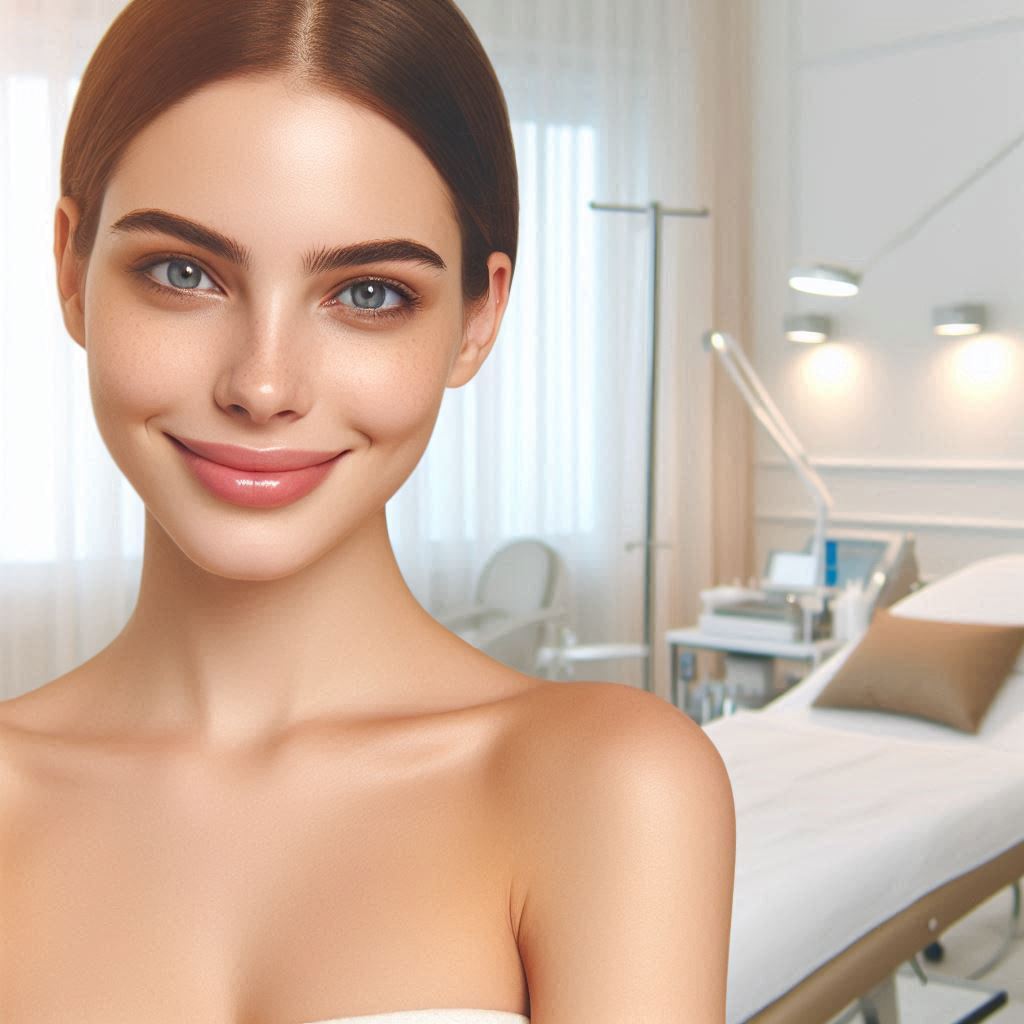 피부,체형관리 샵 배경