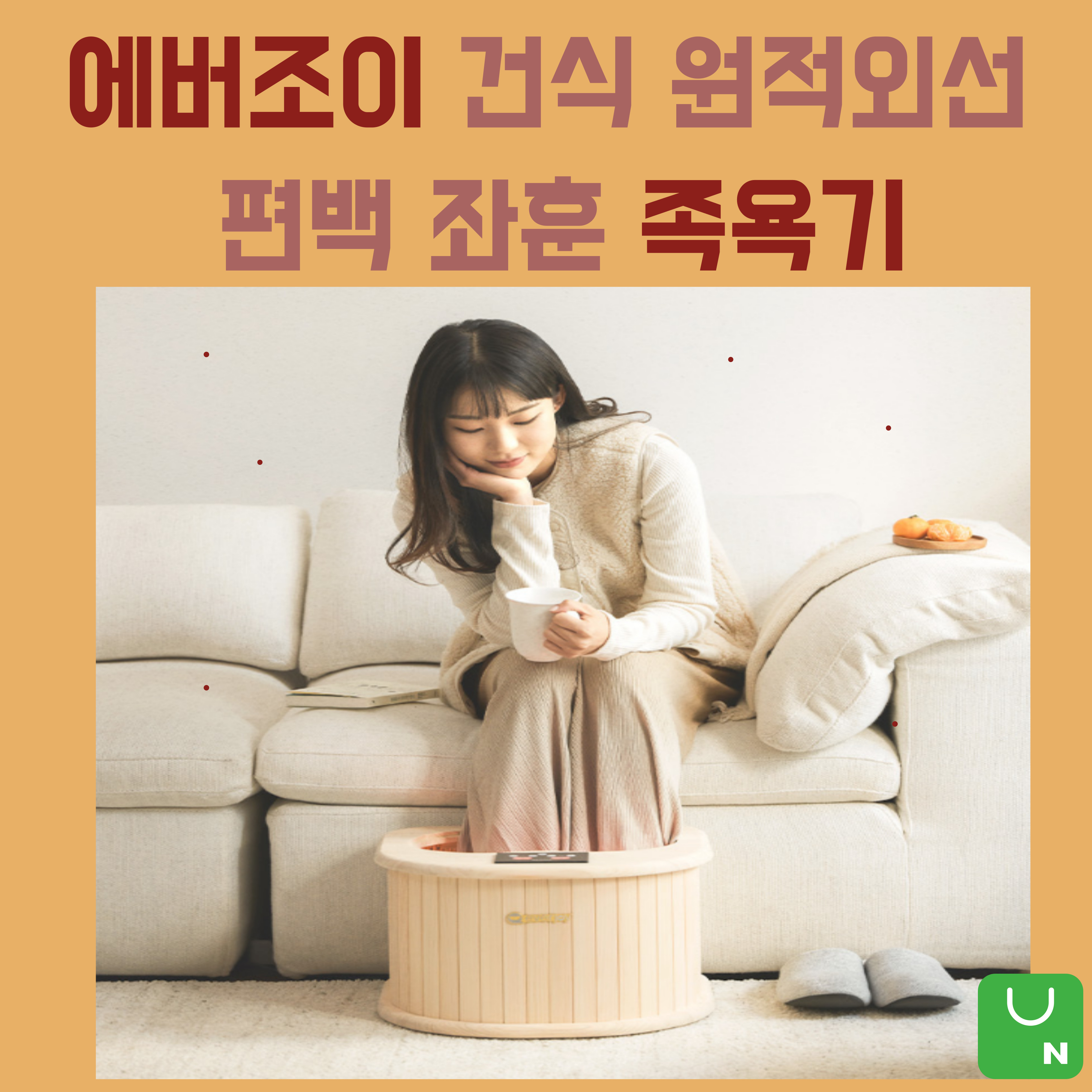 에버조이 원적외선 편백 좌훈 족욕기