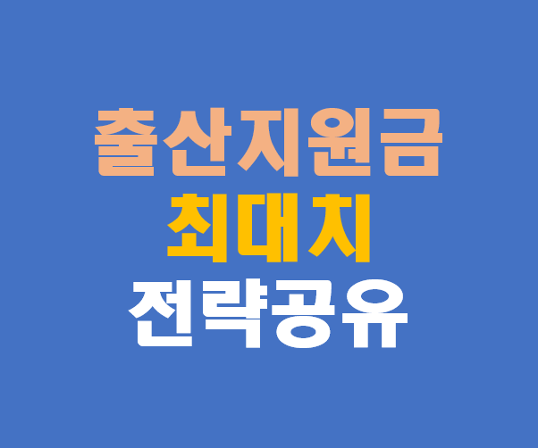 2026년 육아 출산지원금, 최대한 받는 전략 총정리