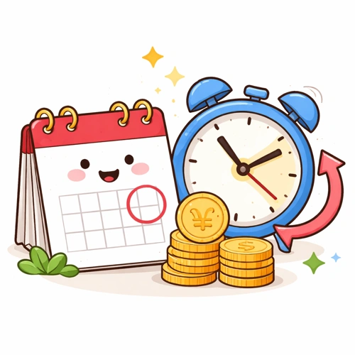 세금 납부 기한 연장 상징 이미지