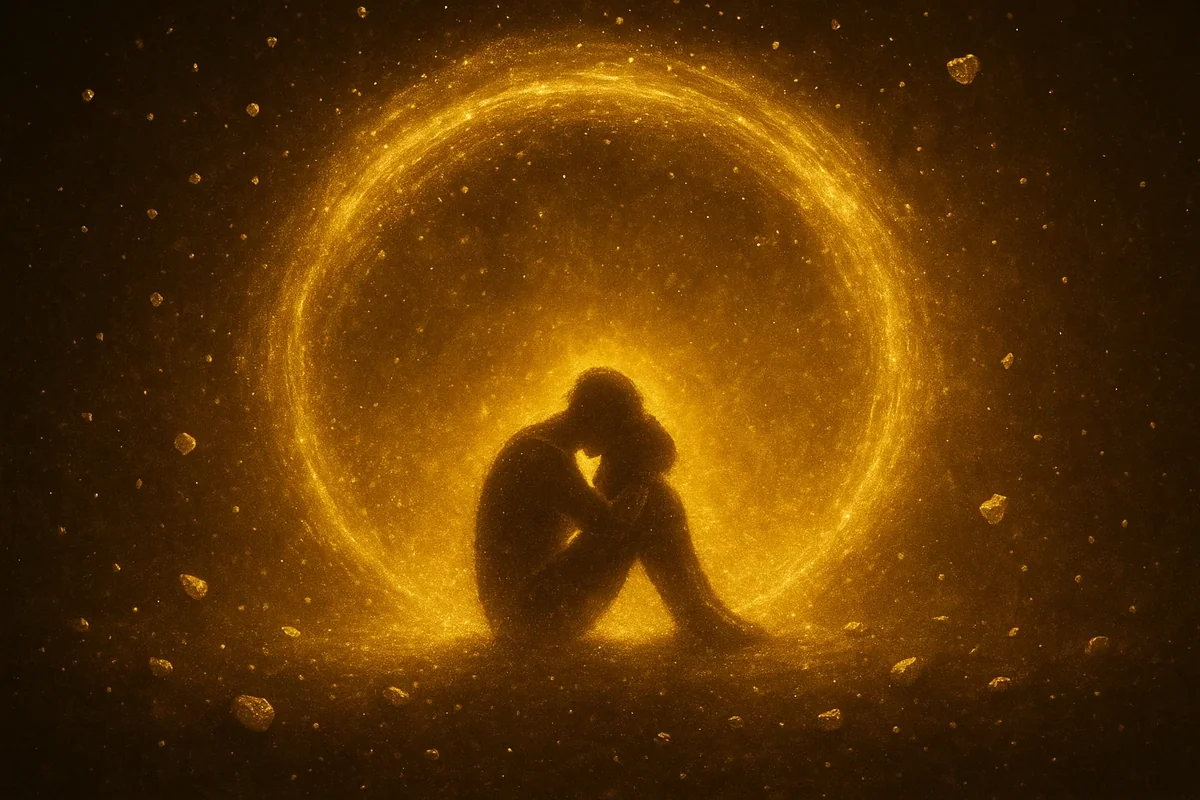 감정 치유 에너지를 표현한 추상 아트