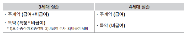 3세대 4세대 실손