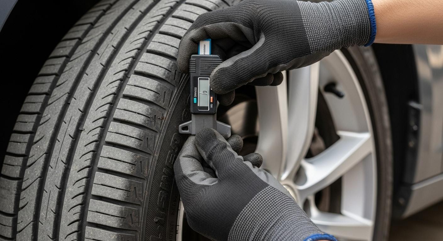 자동차 타이어 점검